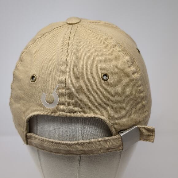 Strike Force Red Slideback Baseball Cap Beige One Size 6 Panel Dorfman Pacific - Picture 6 of 9